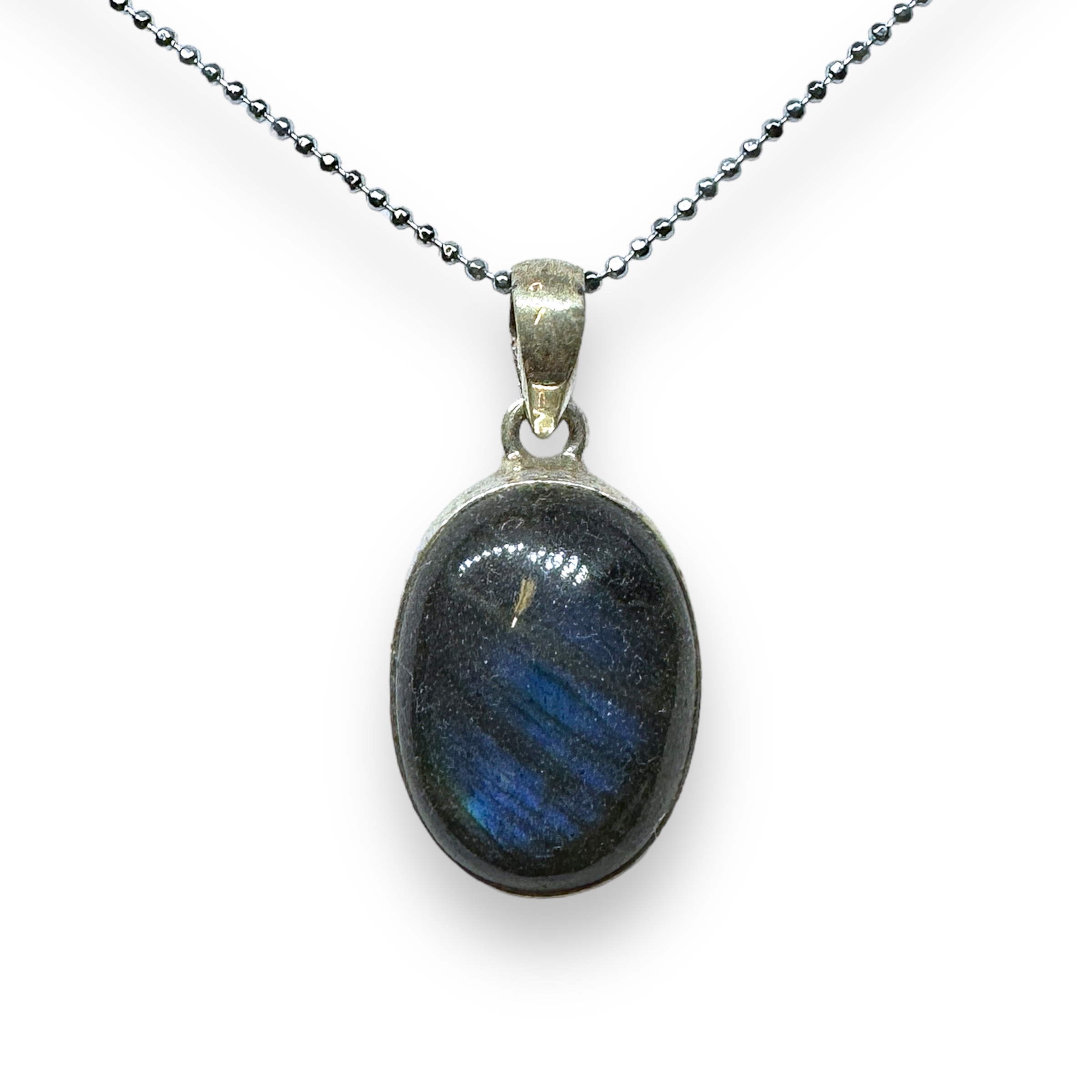 Labradorite Sterling Silver Pendant – Necklace