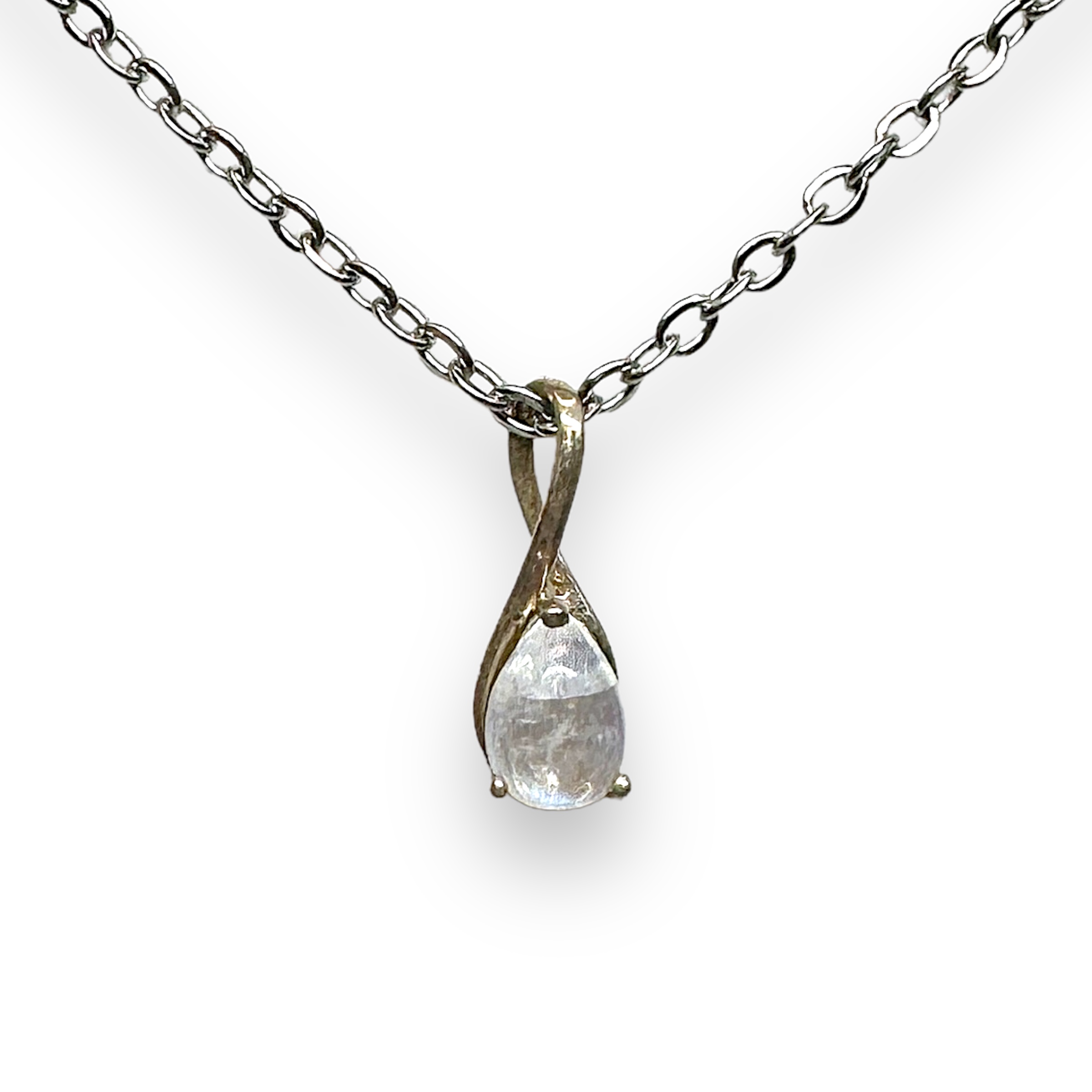 Moonstone Sterling Silver Pendant - Necklace