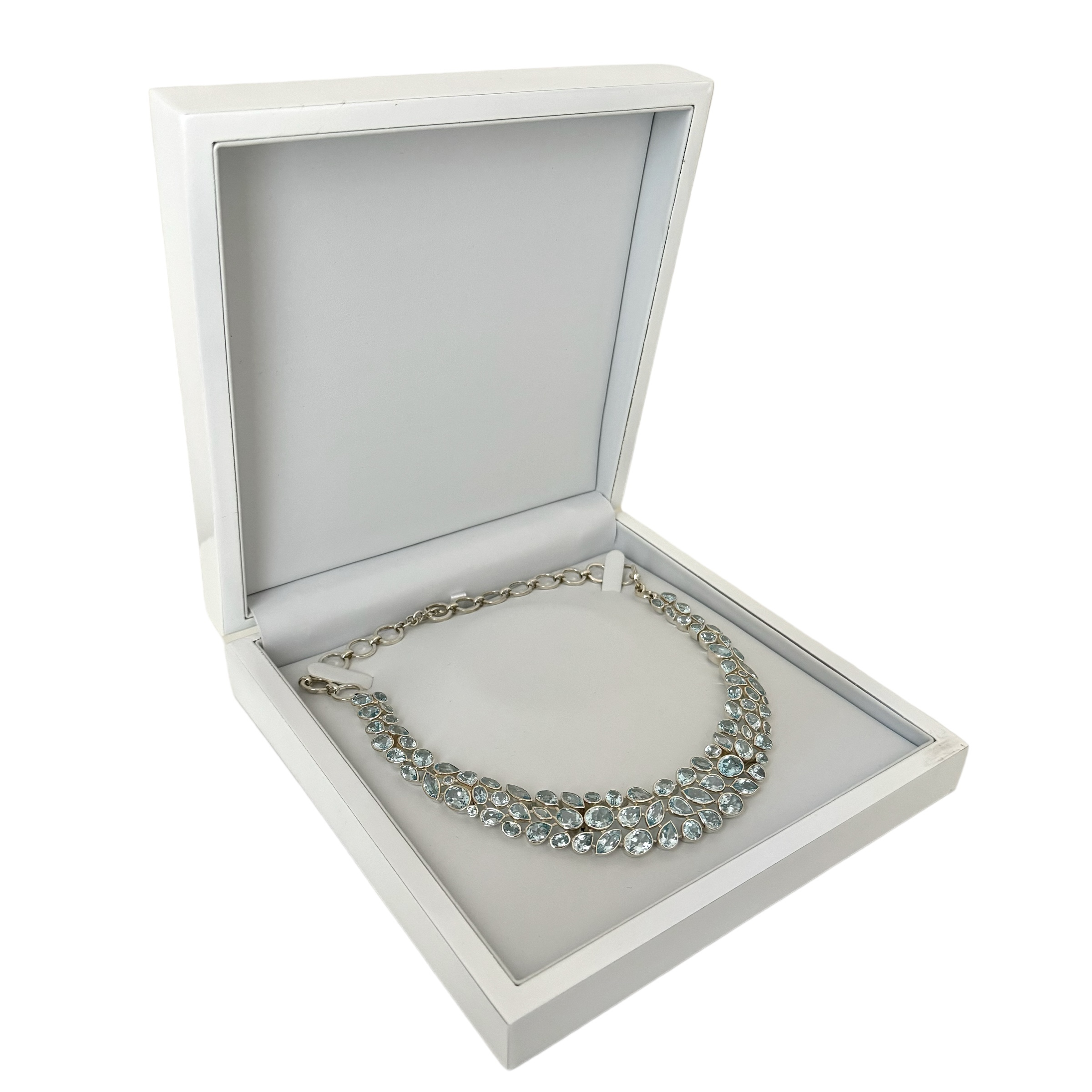 Blue Topaz Necklace -Sterling Silver - Image 2